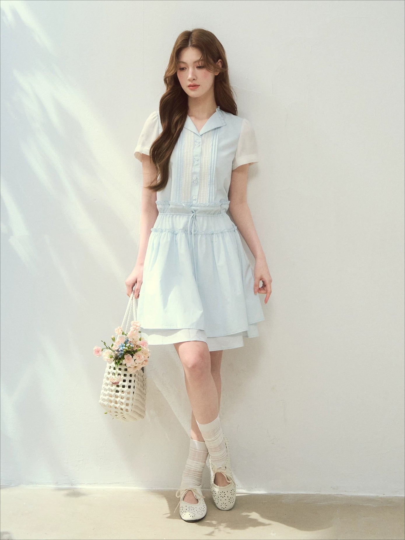 “Sea Breeze Holiday” Lyocell Shirt Dress