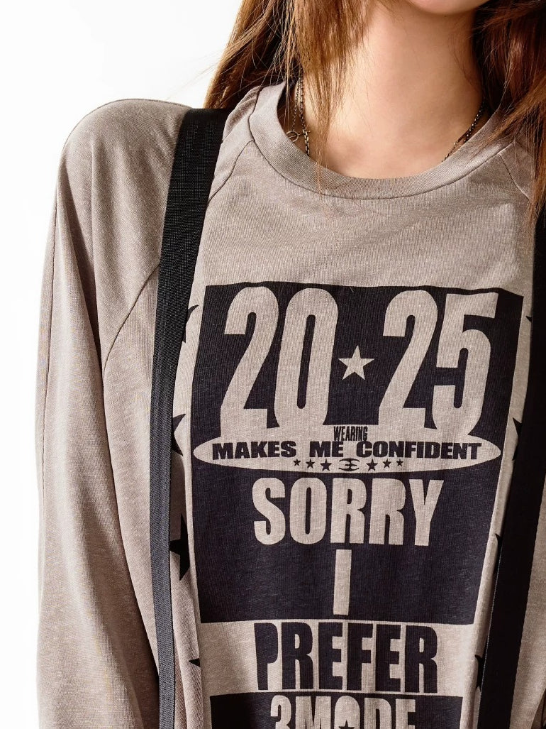 Vintage Letter T-shirt