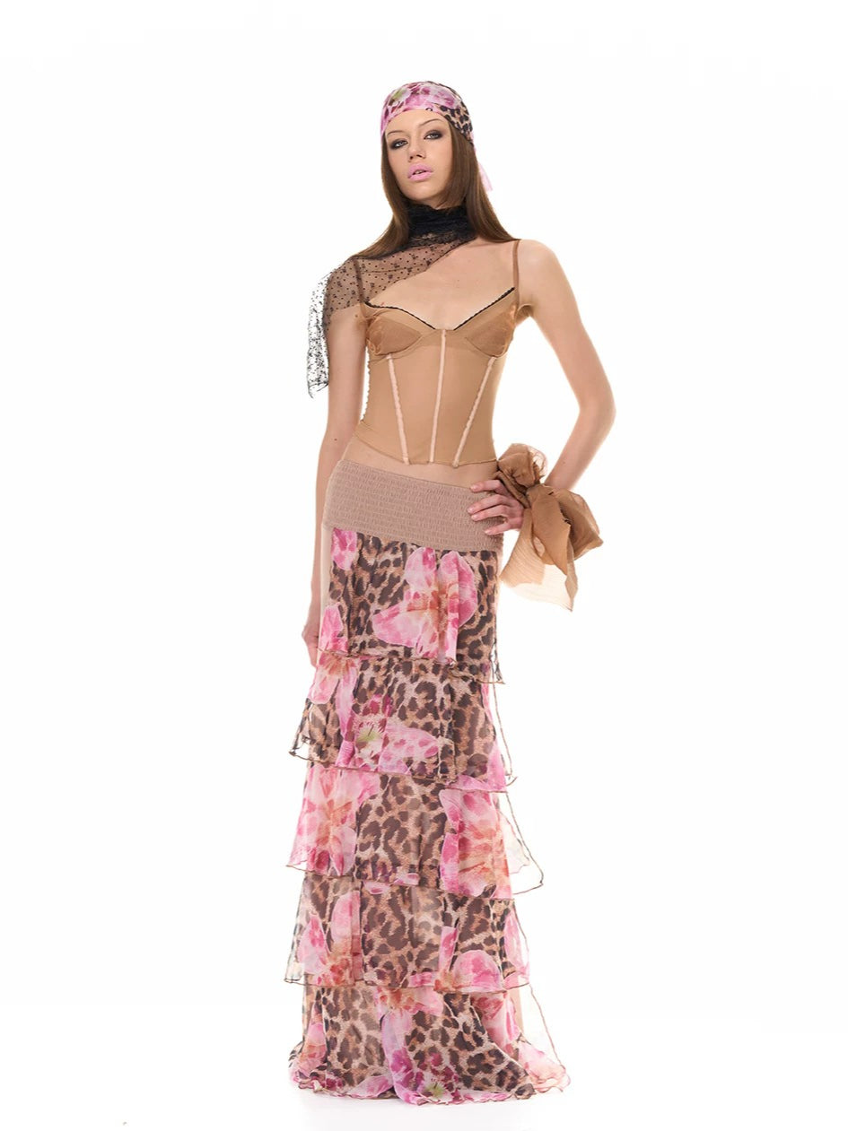 Floral Halter Skirt Set