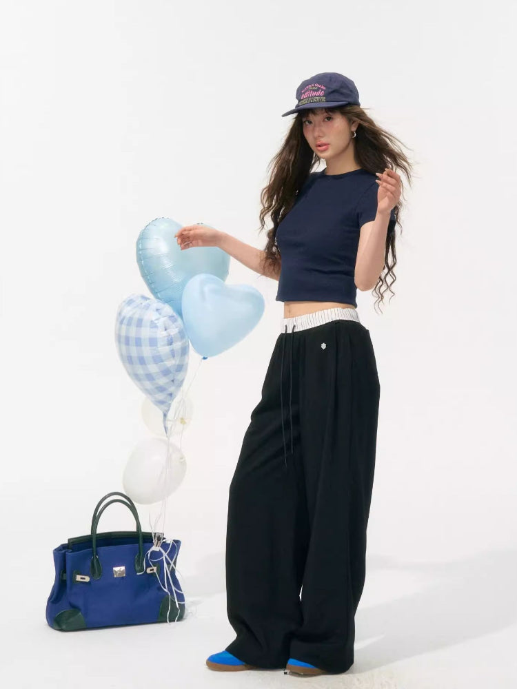 Tie-waist Drapey Airy Pants