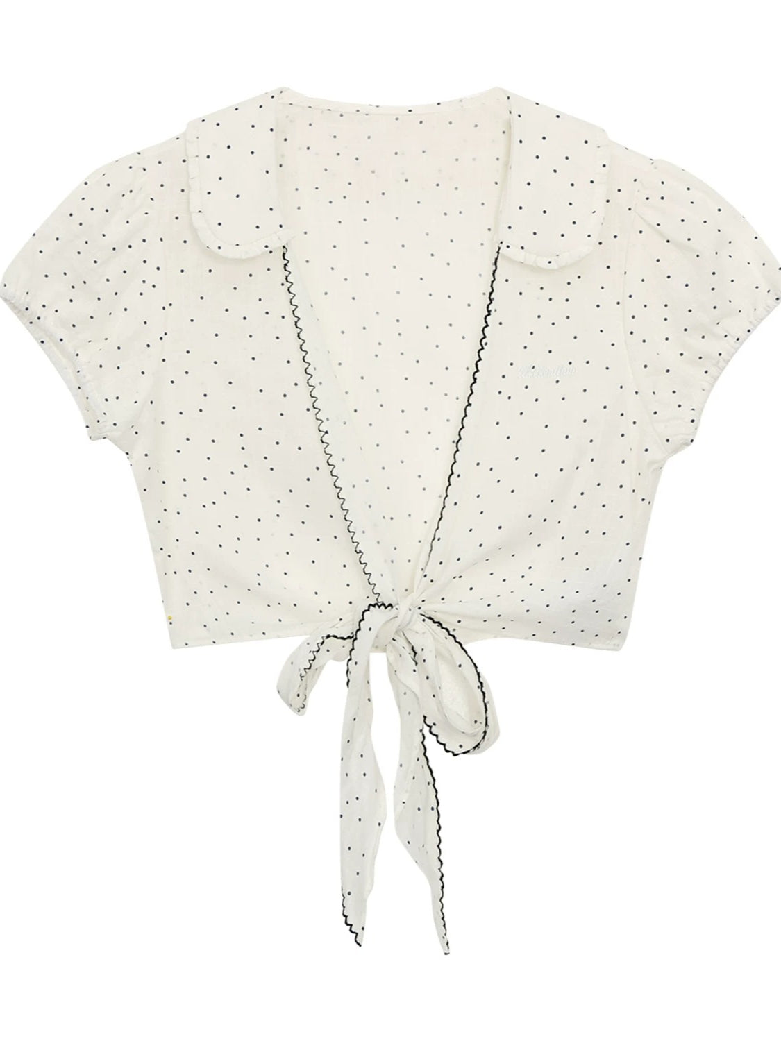 Polka Dot Tie Top