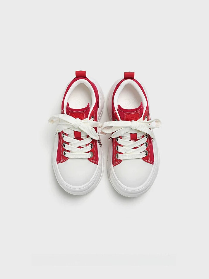 Red Platform Sneakers