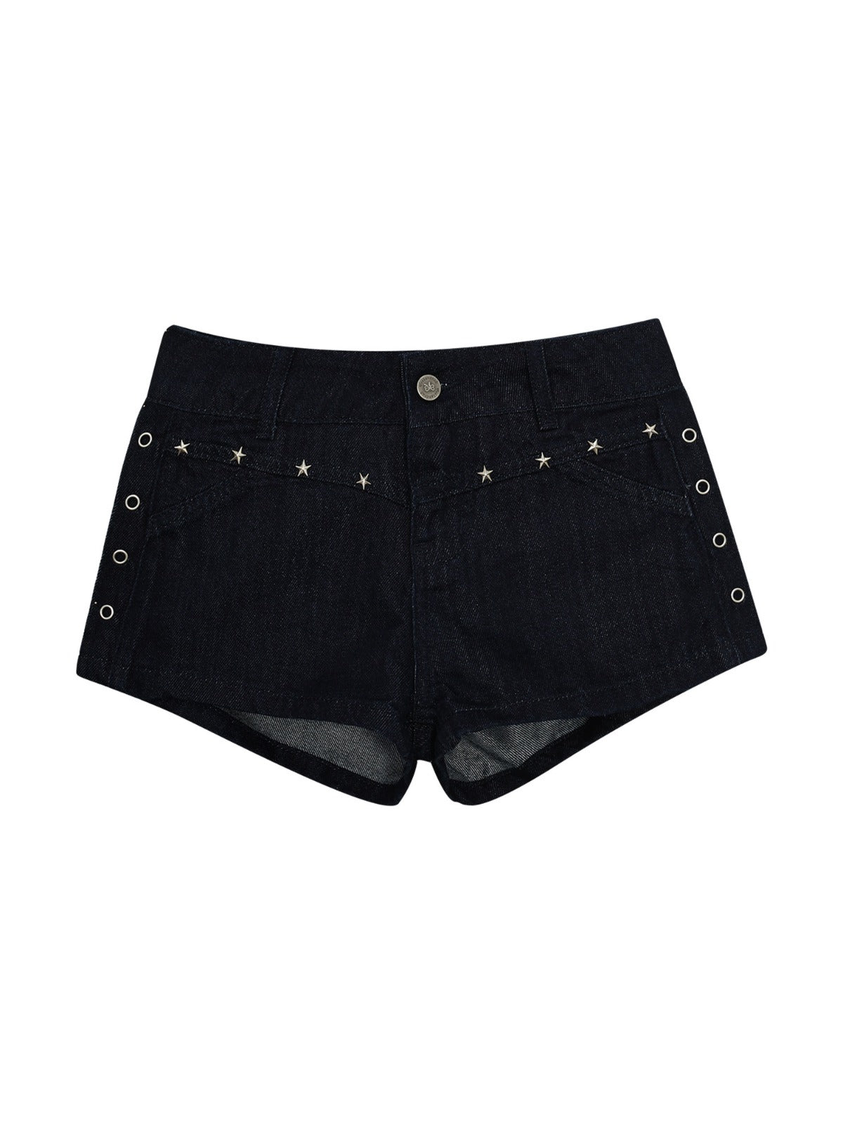 Stud Denim Shorts