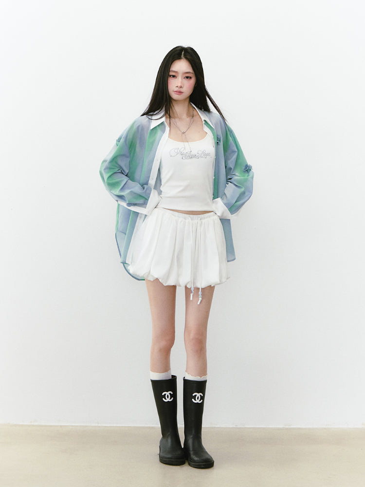 Floral Thin Flowing Sunshade Shirt