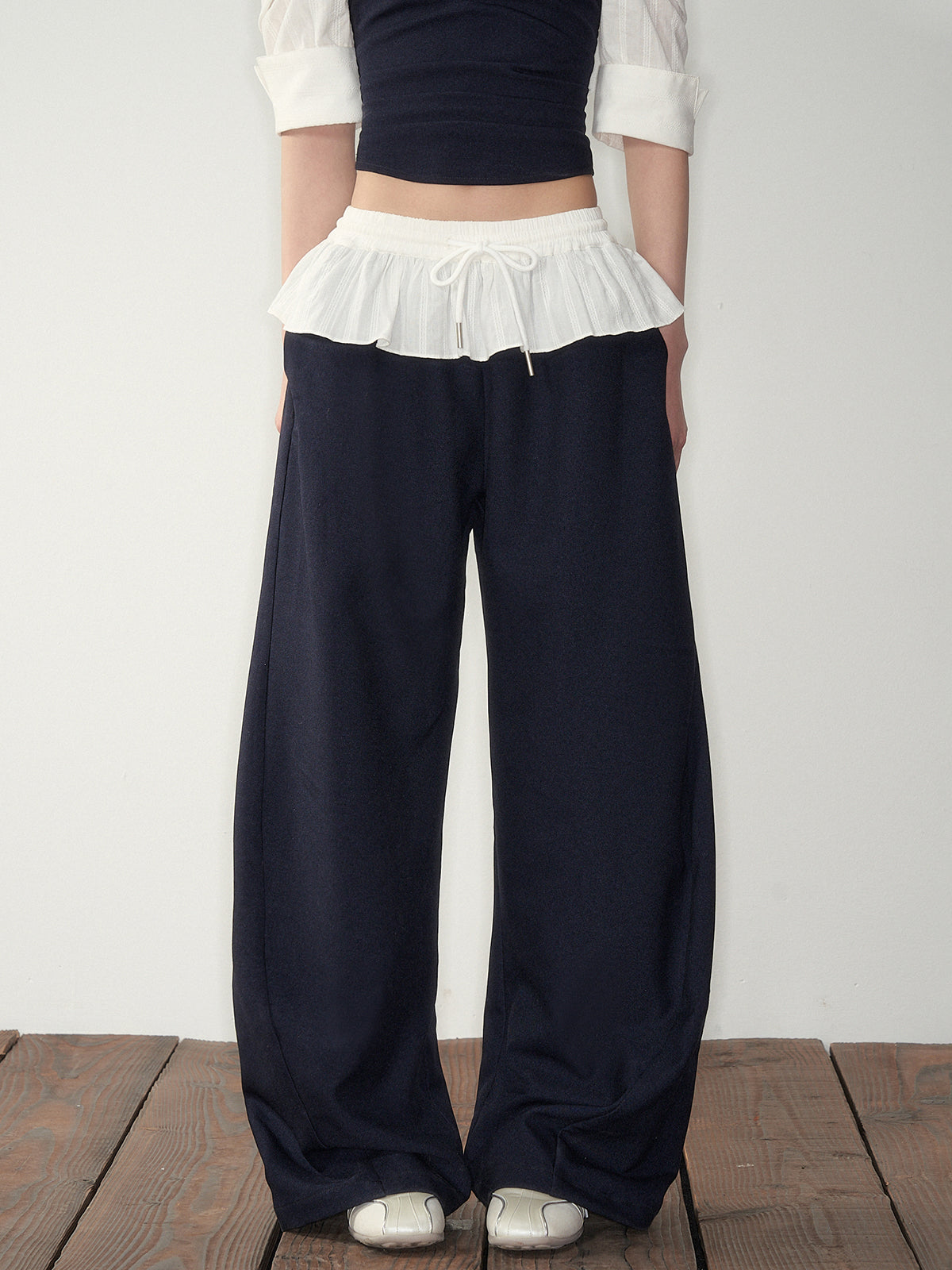 Off-Shoulder Active Blouse & Pants Set