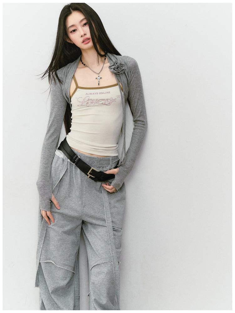 3D Flowers Lyocell Vest Coat