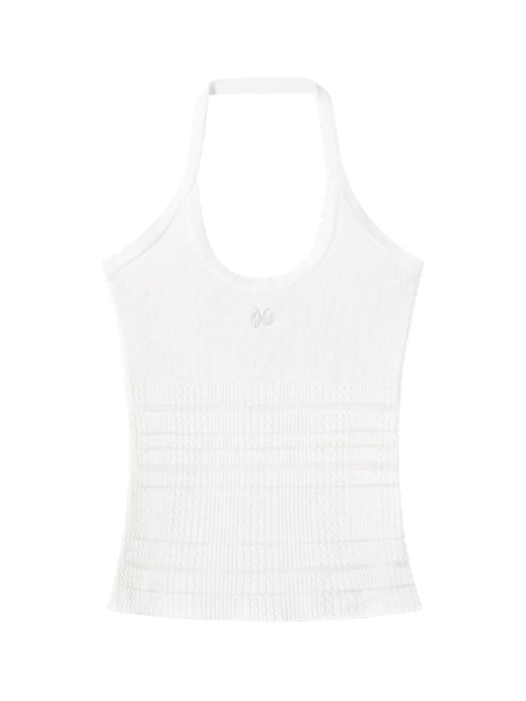 Rib Knit Halter Top