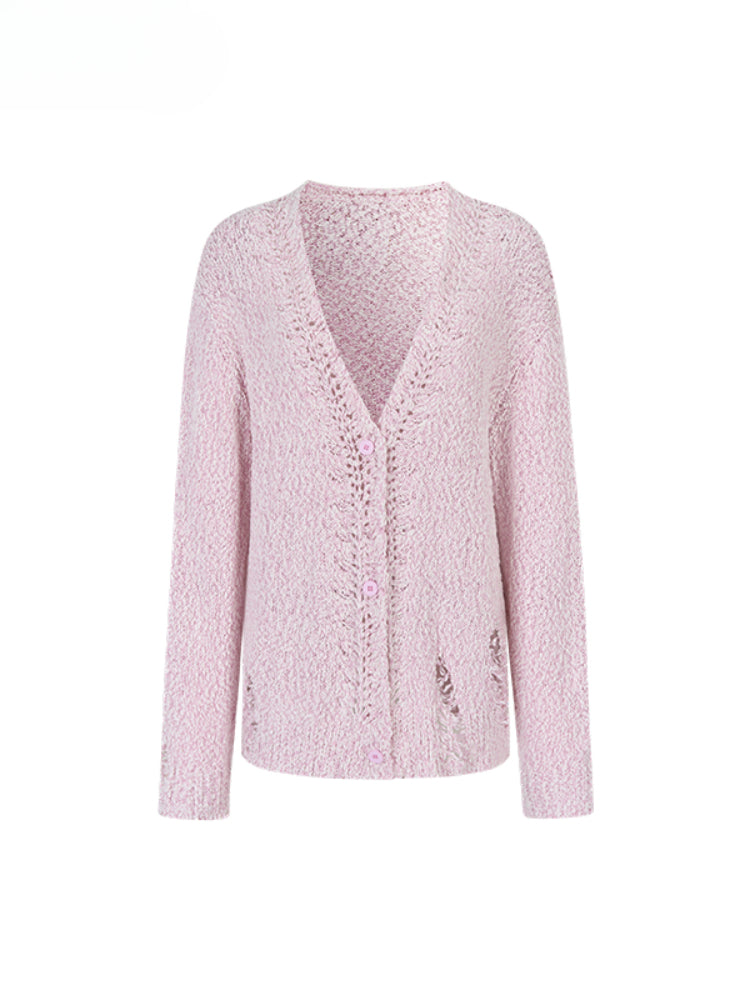 Loose Ripped Cardigan