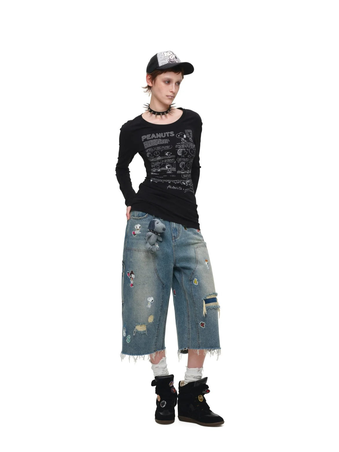 Comic Cutout T-Shirt Dress
