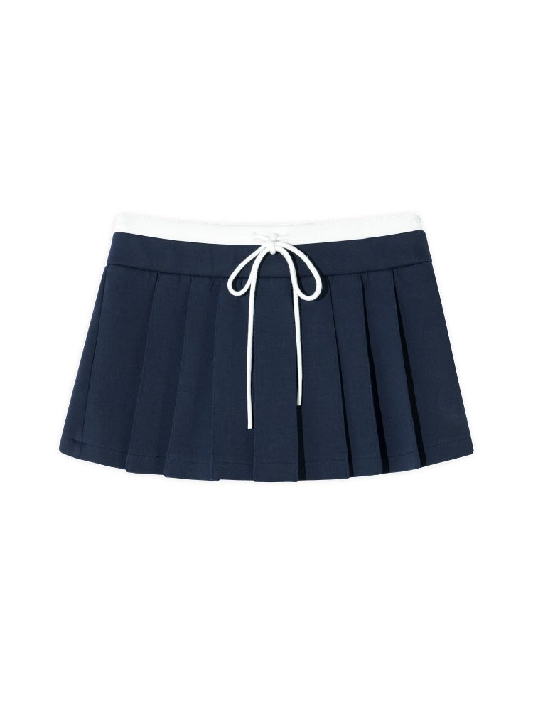 Zip-Up Colorblock Hoodie & Skort Set