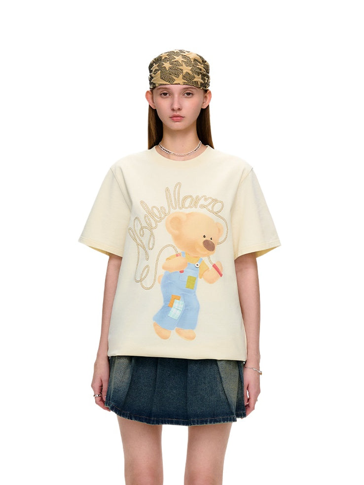 Skipping Bear Crew Neck T-shirt
