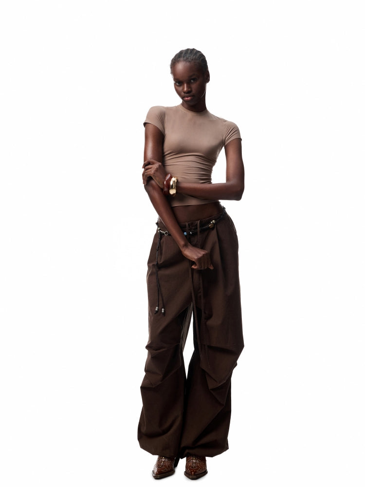 Basic Slim-Fit Solid-Color T-shirt