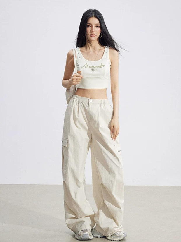 Cargo Wide-Leg Pants