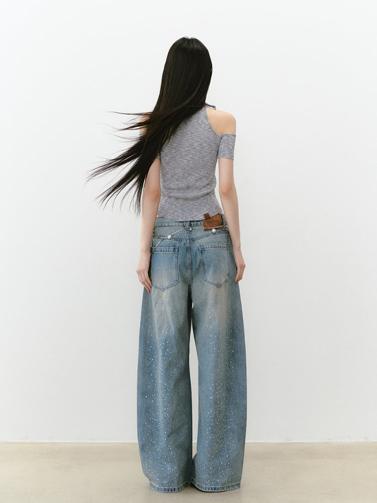 Reversible Strap Thin Knit Bustier Vest