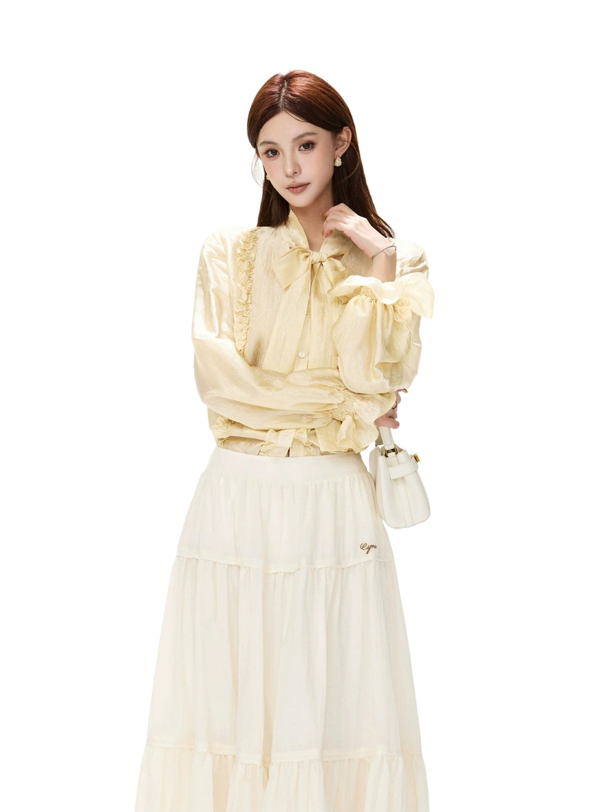 Satin Bow Blouse