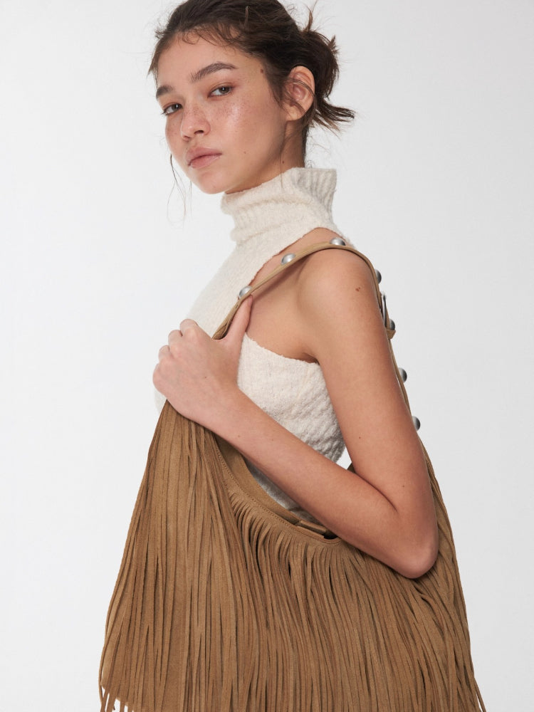 Hooded Faux Fur Knit Set