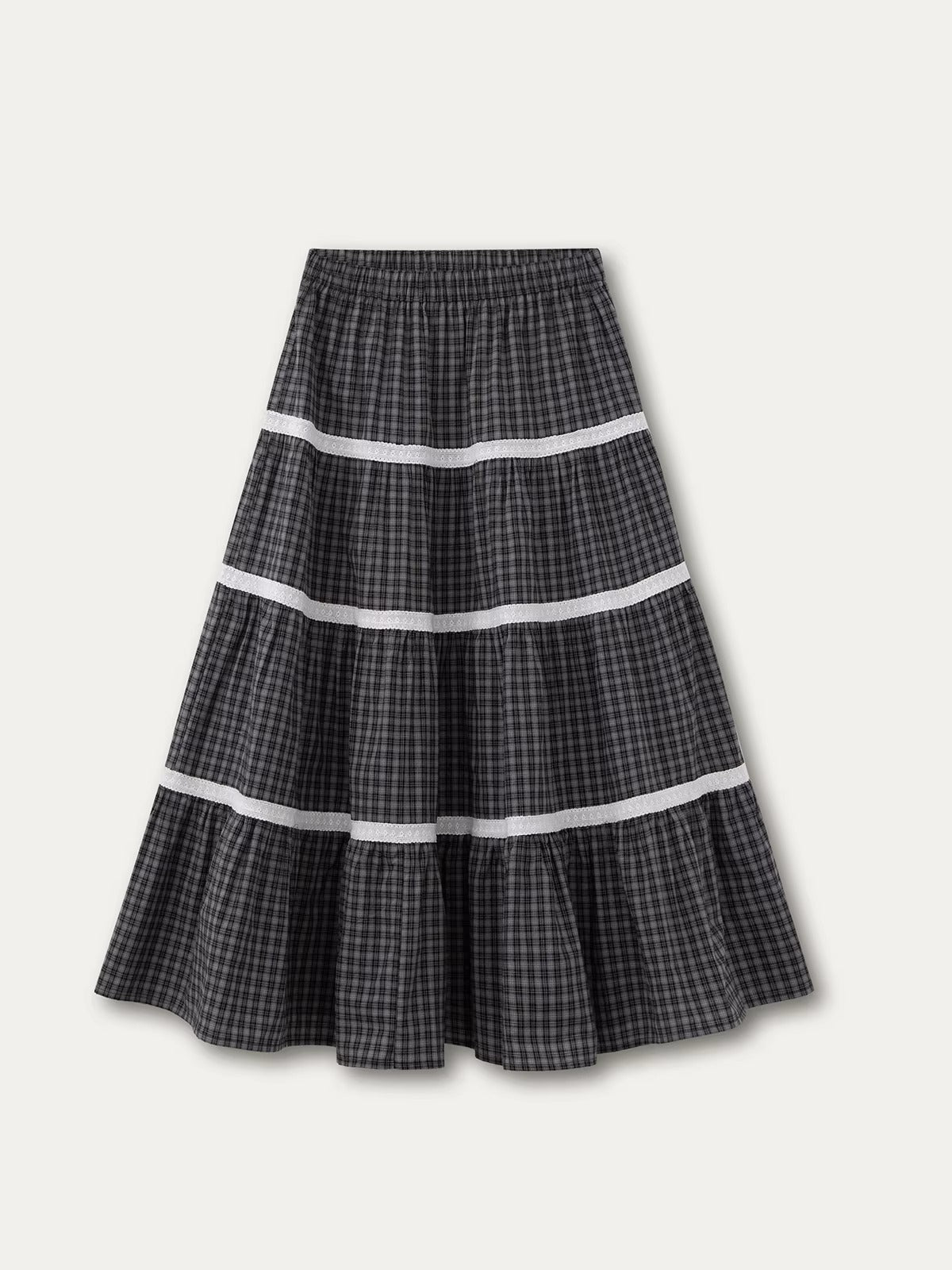 Vintage Plaid Shirt & Skirt Set