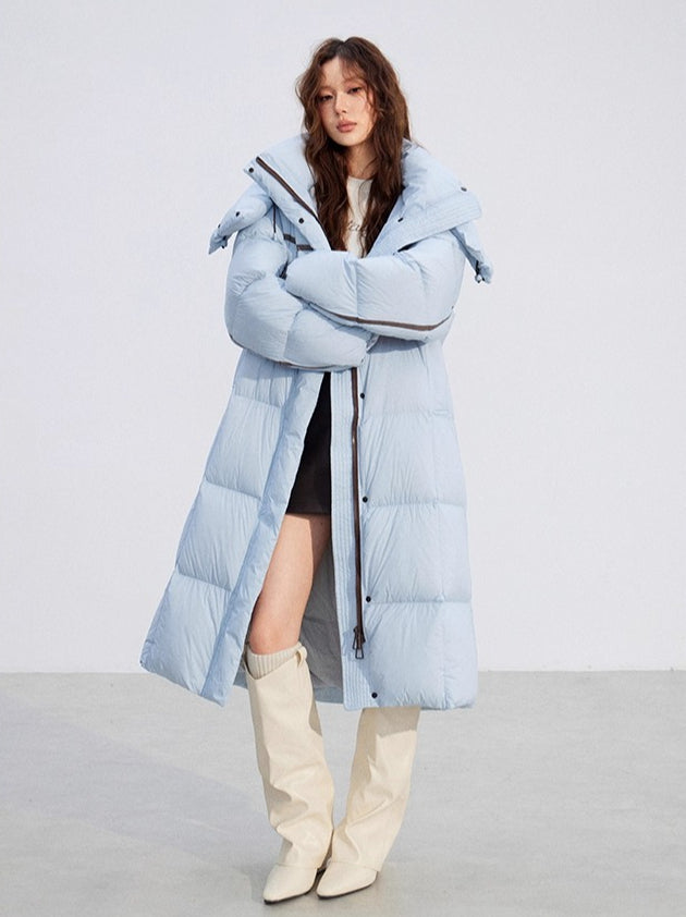 Hooded Long Down Coat