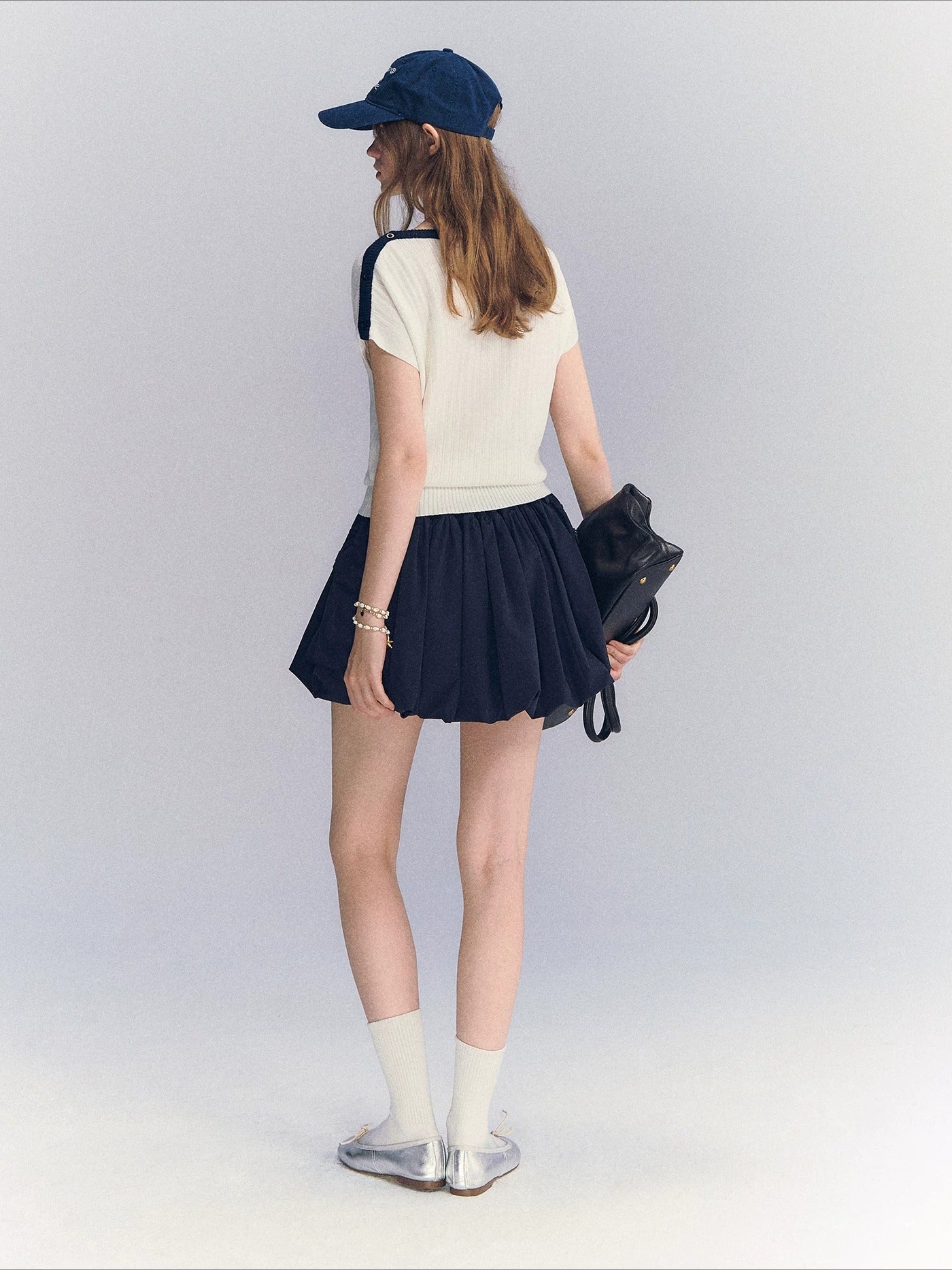 Contrast Knit Top