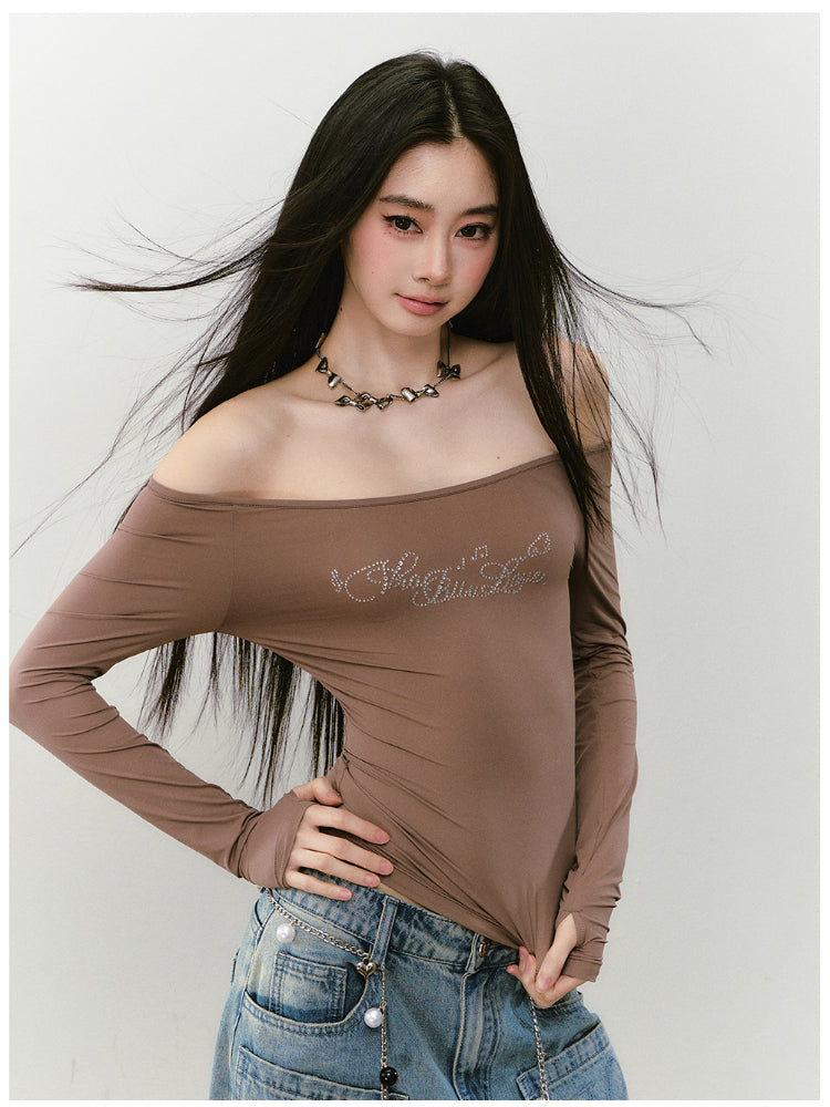 One-shoulder Skin-friendly Top