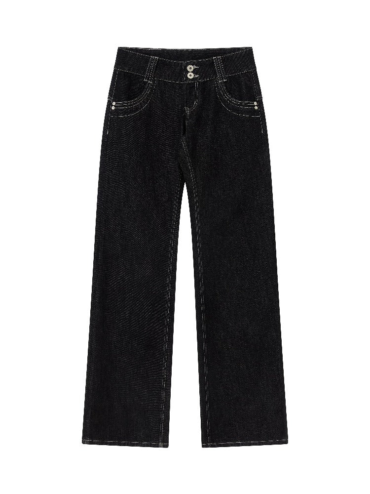 Vintage Low-Rise Straight Jeans