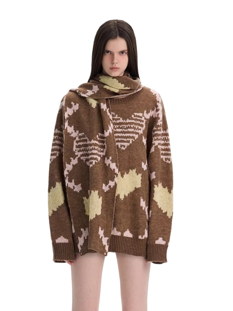 Pixel Jacquard Knit Set