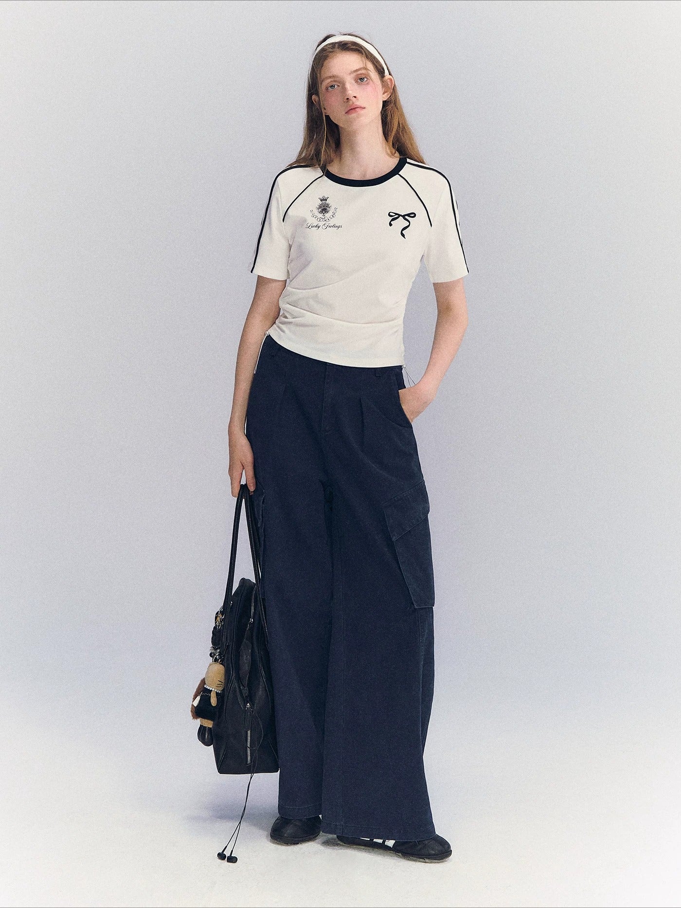 Contrast Drawstring Tee