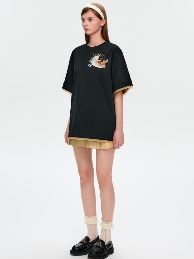 Surfing Doll Cotton T-shirt