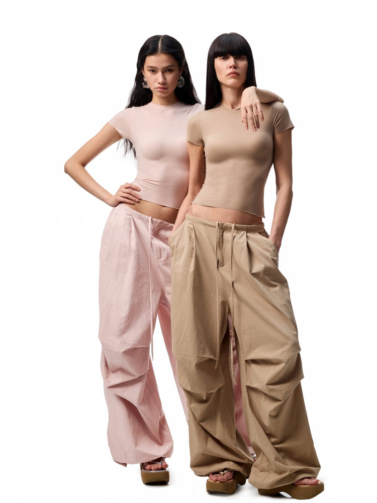 Washed-Distressed Balloon Work Pants