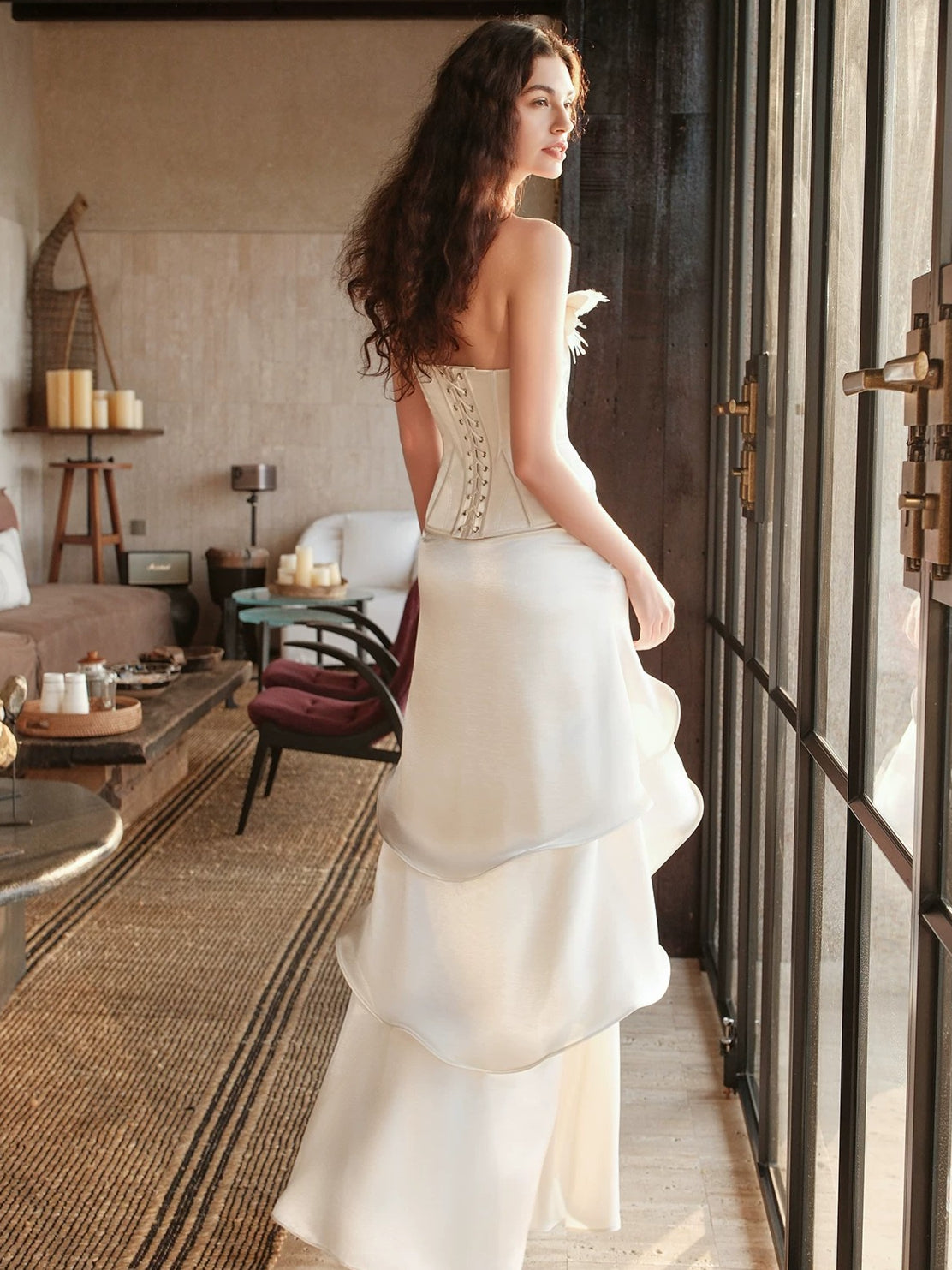 Butterfly Corset Skirt Set