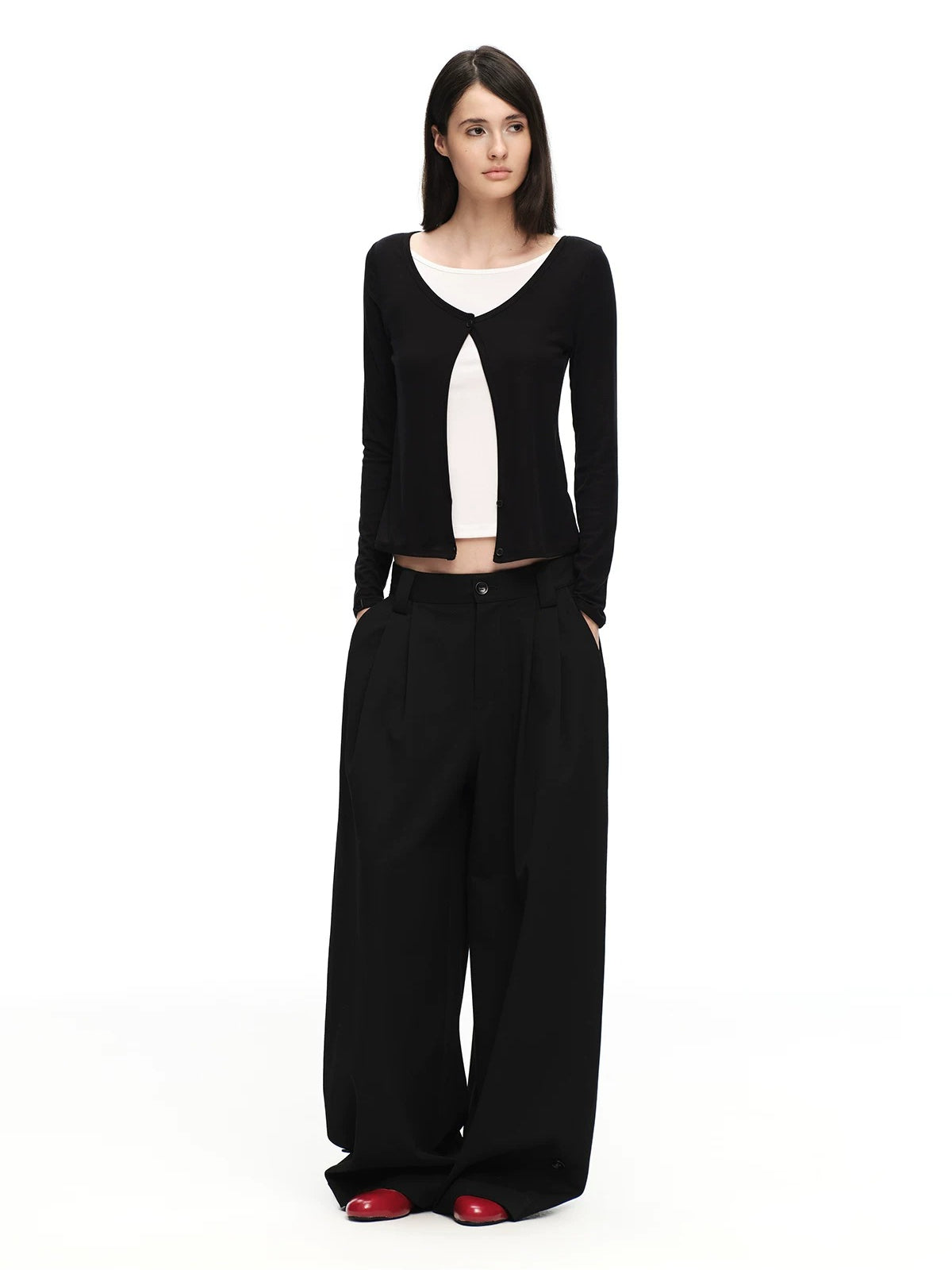 Double Pleated Pants