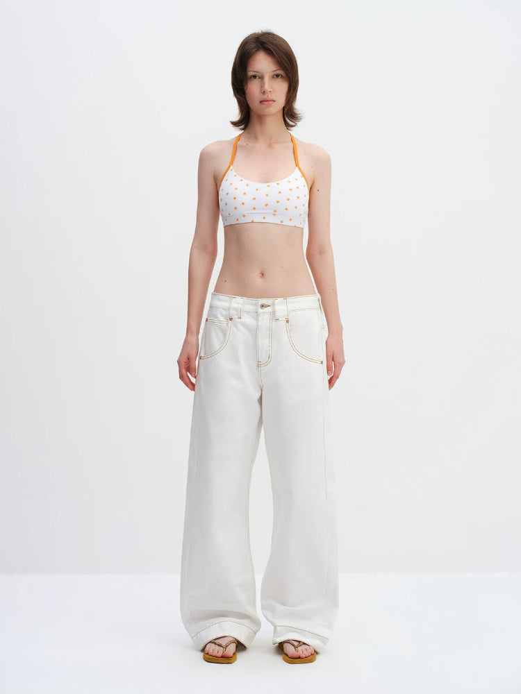 Star Print Sports Bra