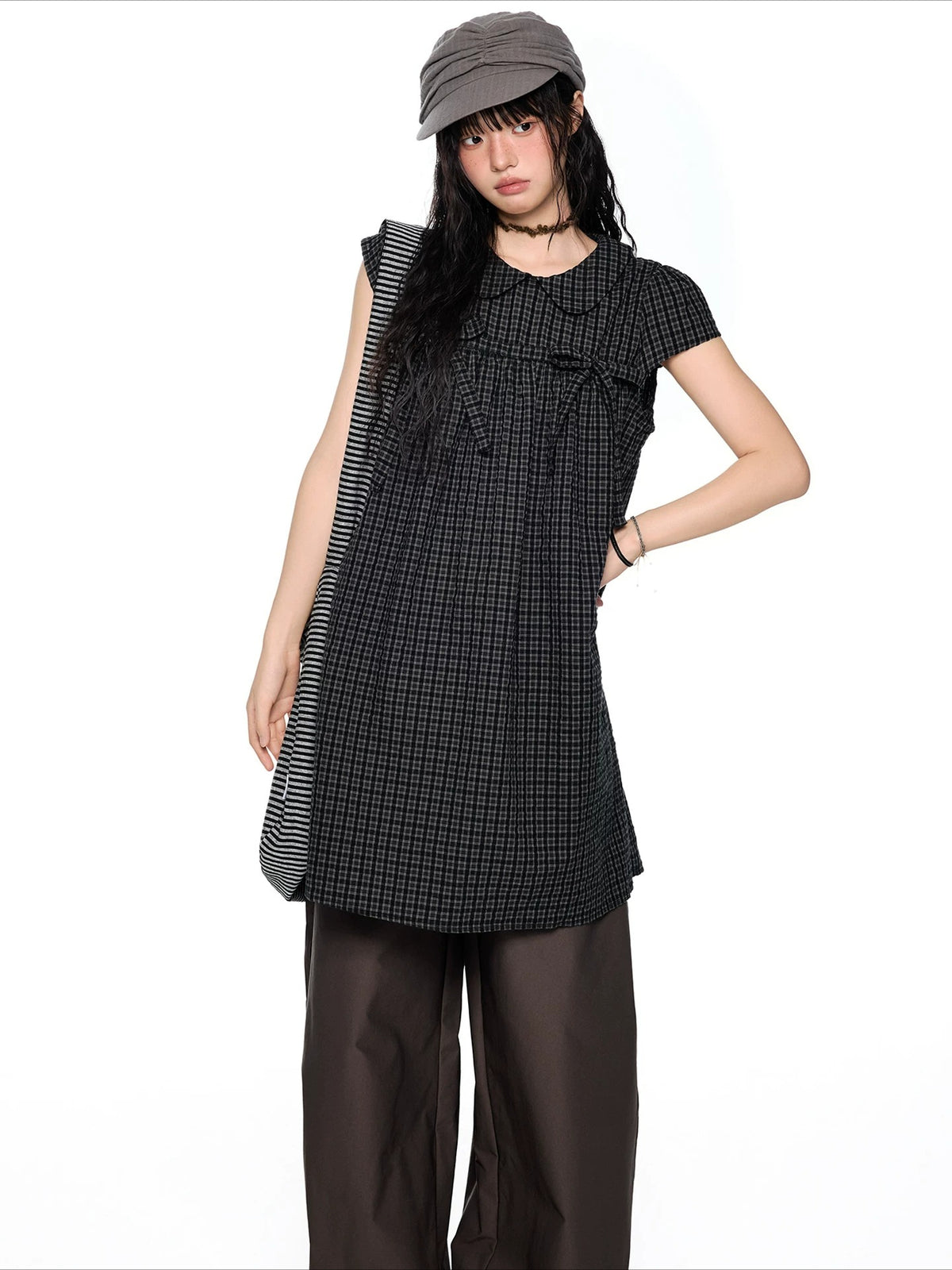 Plaid Peter Pan Dress