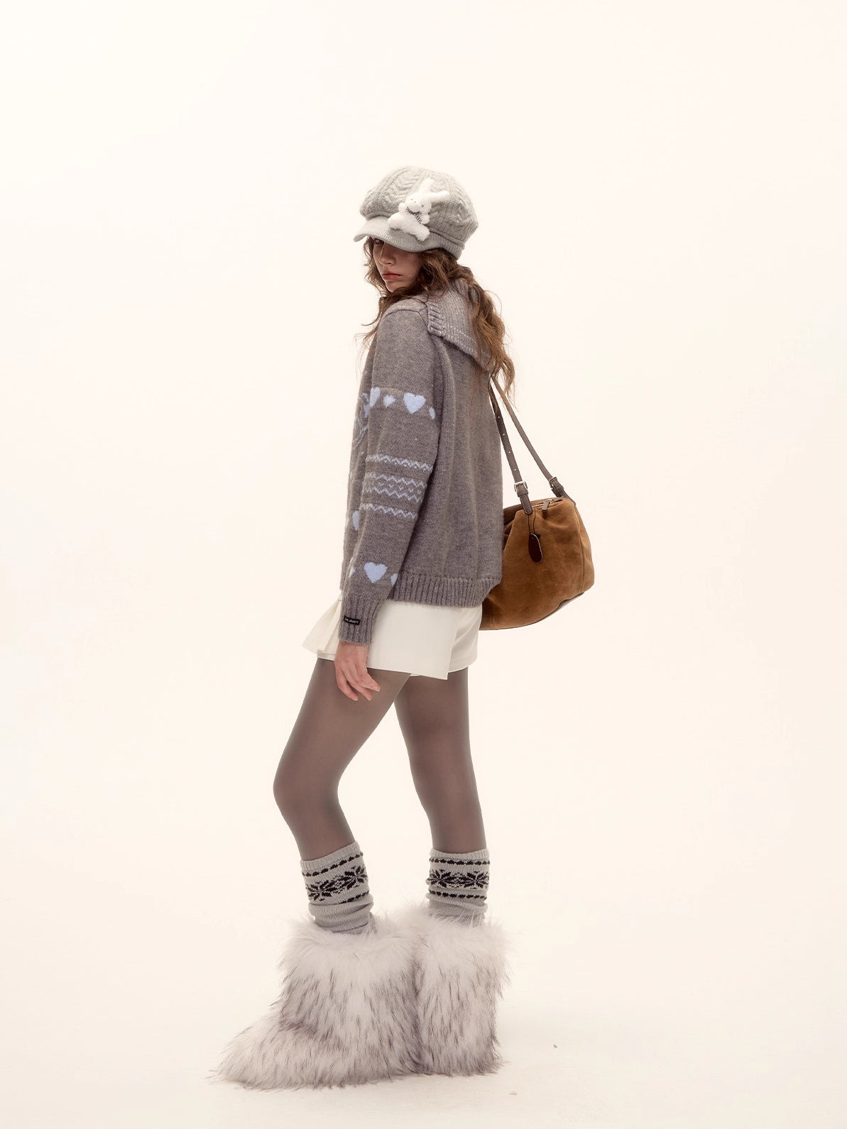 Pony Jacquard Polo Sweater