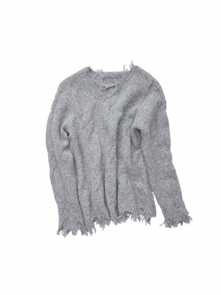 Cable Wool Brushed Sweater