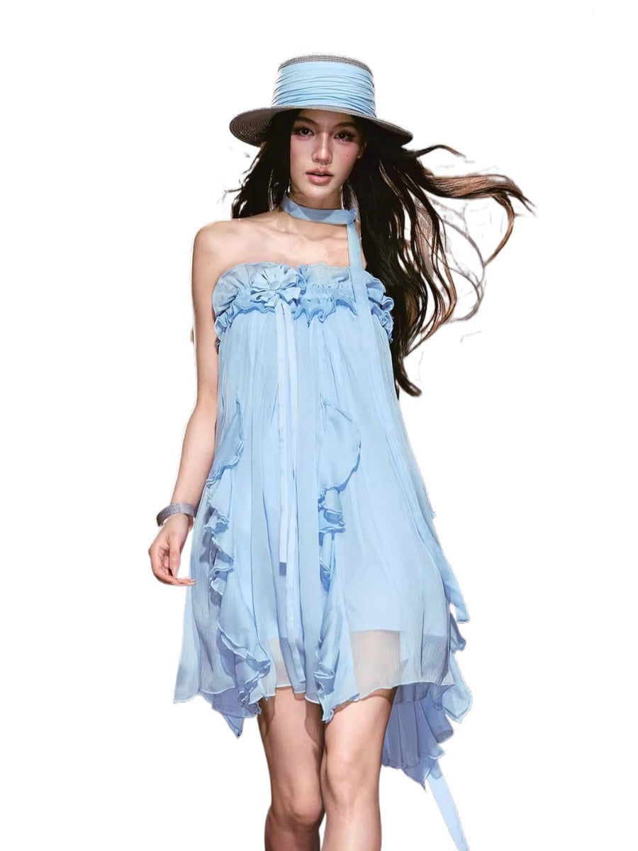 Floral Strapless Mini Dress