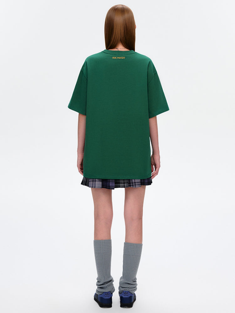 3D Tennis Bear Round-Neck Short-Sleeve T-Shirt