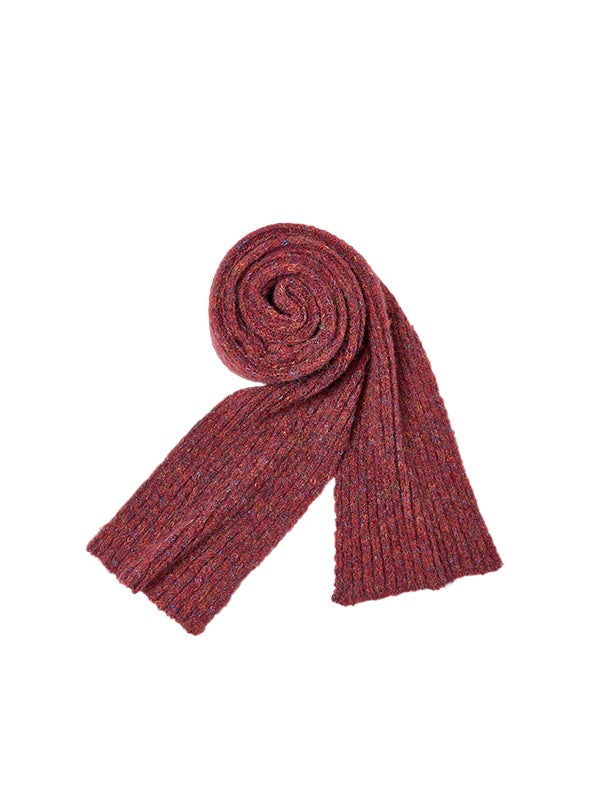 Bowknot Knit Cardigan & Hat & Scarf Set