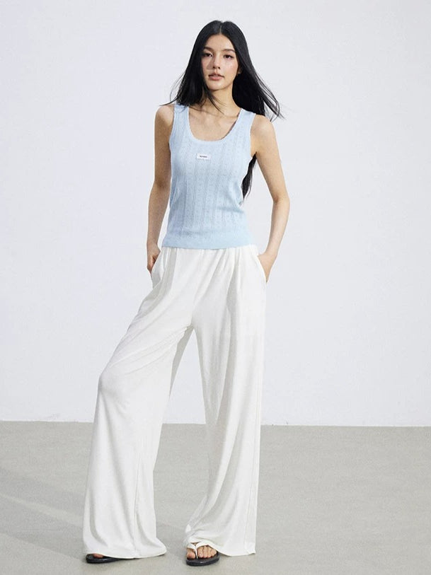 Lace Hollow Ice-Silk Vest