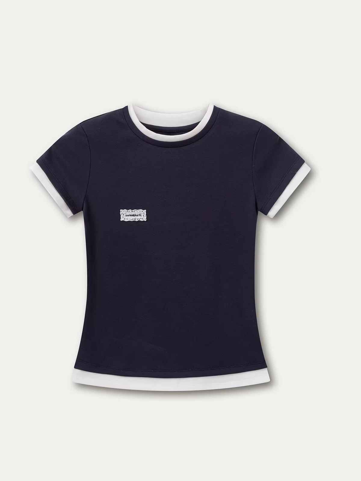 Contrast Slim Tee