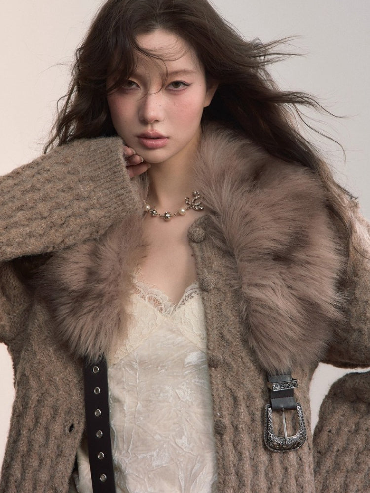 Faux Fur Shoulder Wrap / Vest / Belt