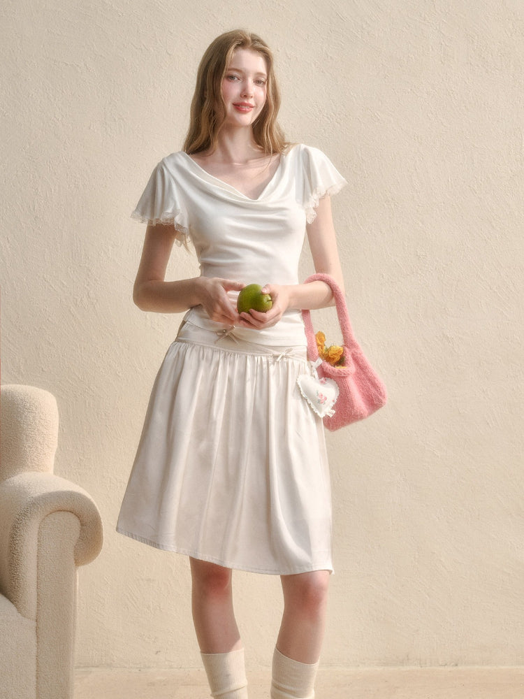 Basic "Cloud" V-neck Top
