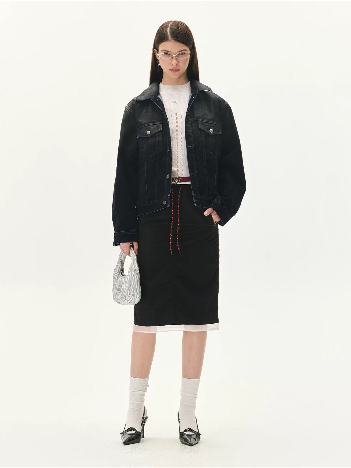 Roscoe Flocked Denim Jacket
