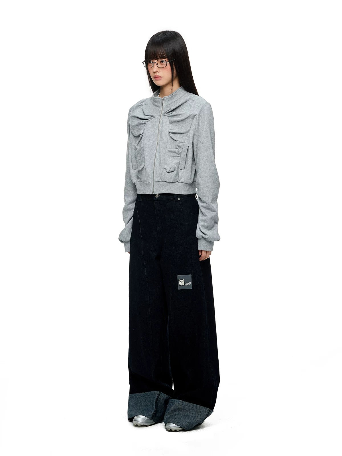 Detachable Layered Straight Leg Pants