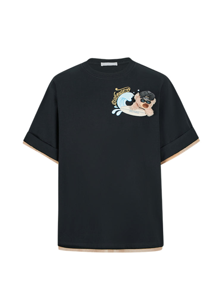 Surfing Doll Cotton T-shirt