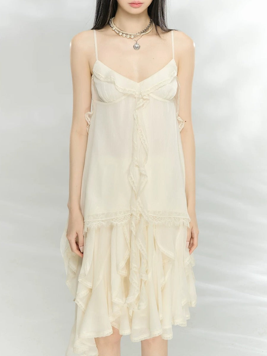 Chiffon Camisole Skirt Set