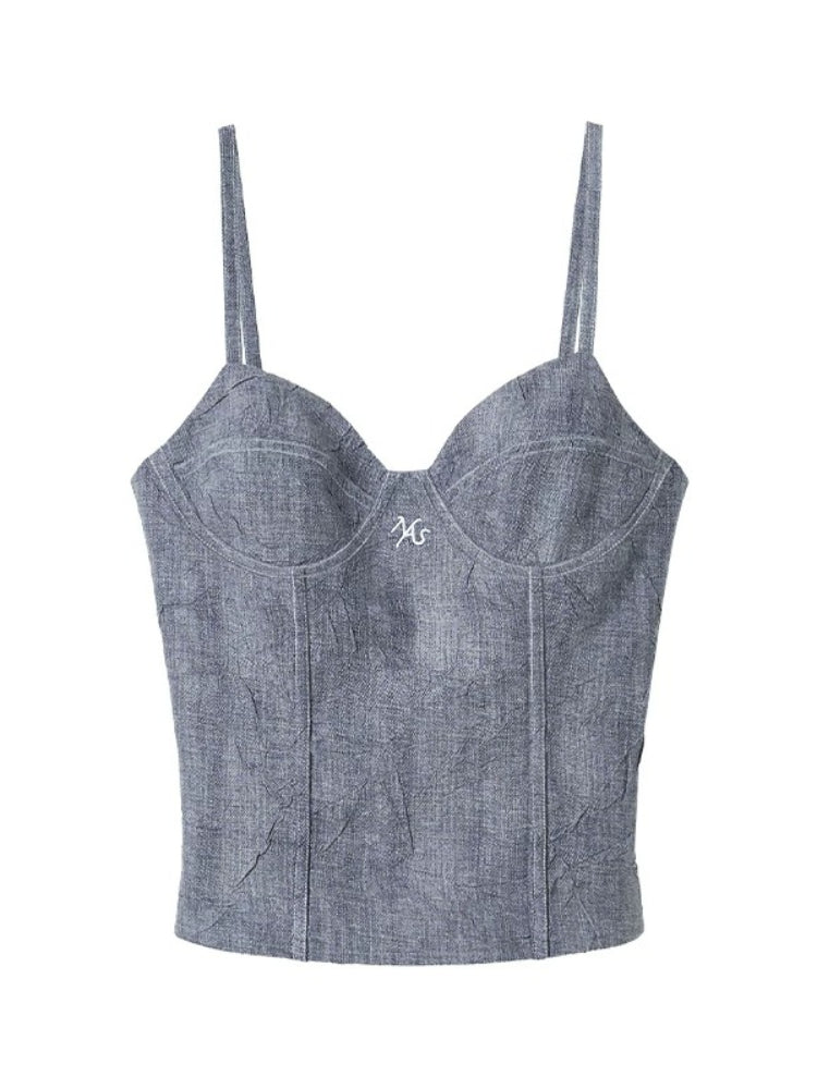Verona Denim Corset Top