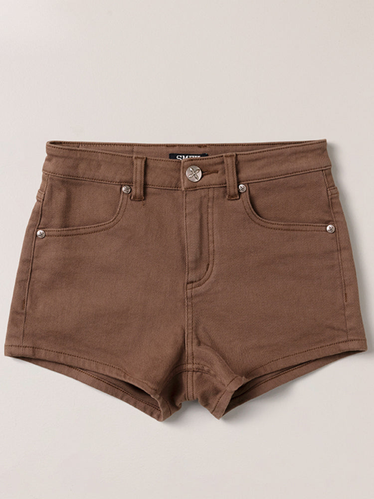 Compass Dancer Denim Flat Shorts Sand
