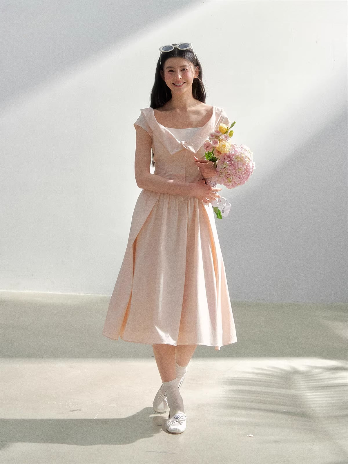 Pink Collared Dress