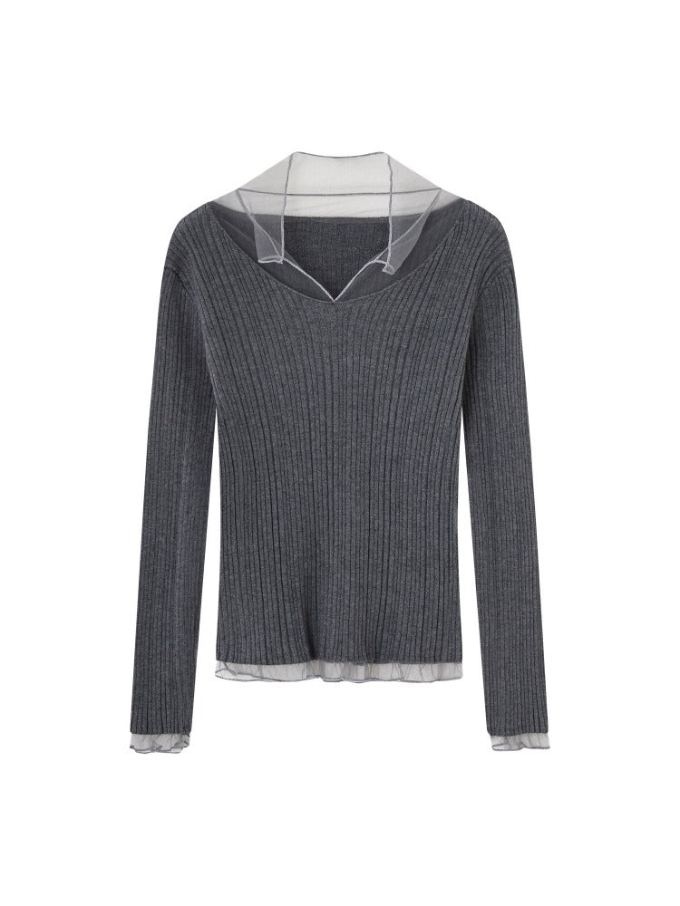 Mesh Spliced High-Stretch Base Layer